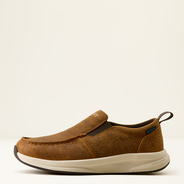 Load image into Gallery viewer, Ariat Women's Buckeye Slip On Waterproof Shoe - Tooled Brown
