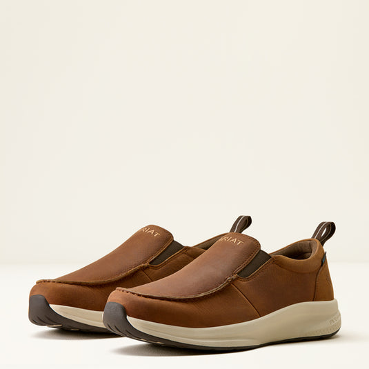 Ariat Men's Buckeye Slip On Waterproof Shoe - Tan Bark