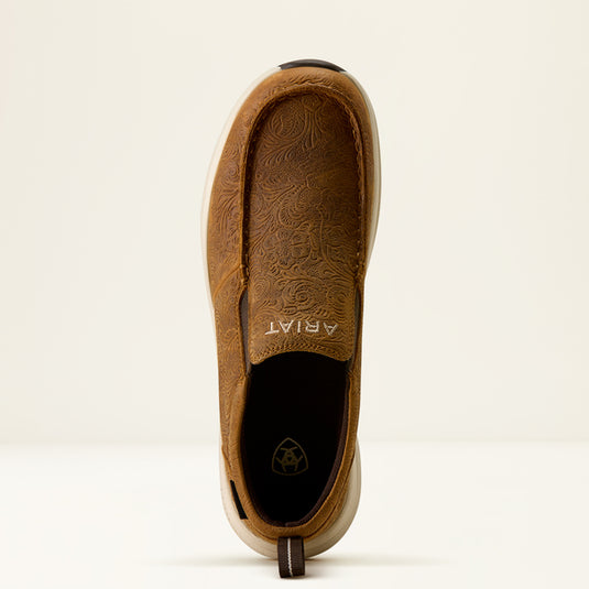 Ariat Women's Buckeye Slip On Waterproof Shoe - Tooled Brown