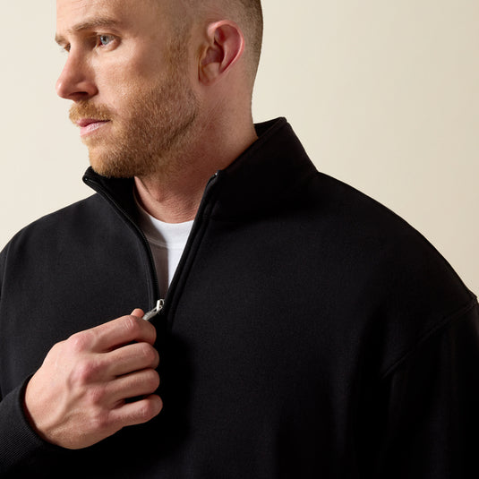 Ariat Mens Core 1/4 Zip Sweater - Black