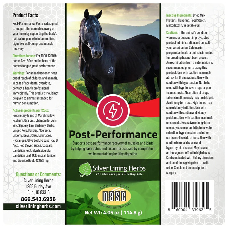 Load image into Gallery viewer, Silver Lining Post Performance Paste for Horses - 120 cc
