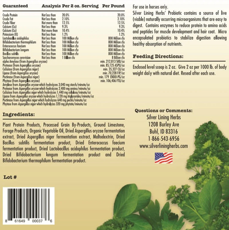 Load image into Gallery viewer, Silver Lining Probiotic for Horses - 1 LB
