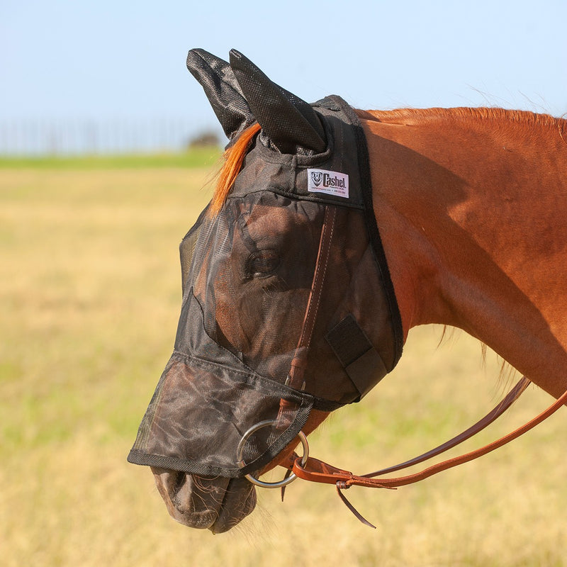 Load image into Gallery viewer, Cashel Quiet Ride Fly Mask - Black
