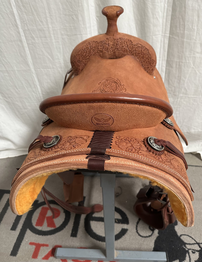 Load image into Gallery viewer, Cactus Relentless Roughout Team Roper Saddle Heavy Oil 15"
