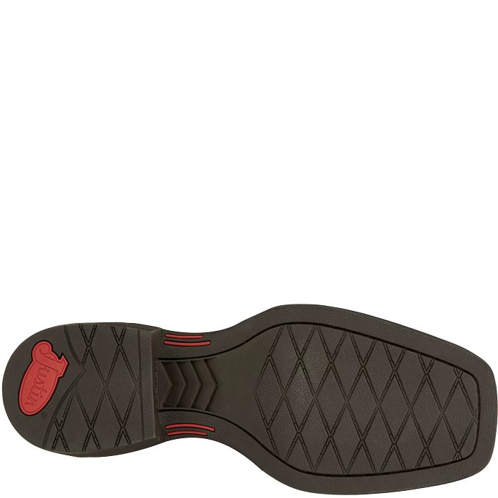 Load image into Gallery viewer, Justin 11" Bowline Square Toe Boot - Brandy
