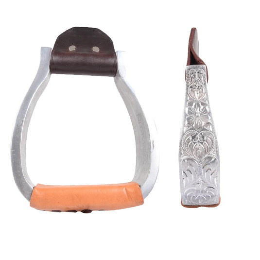 Martin Engraved Aluminum Flat Bottom Stirrup - 1.5"