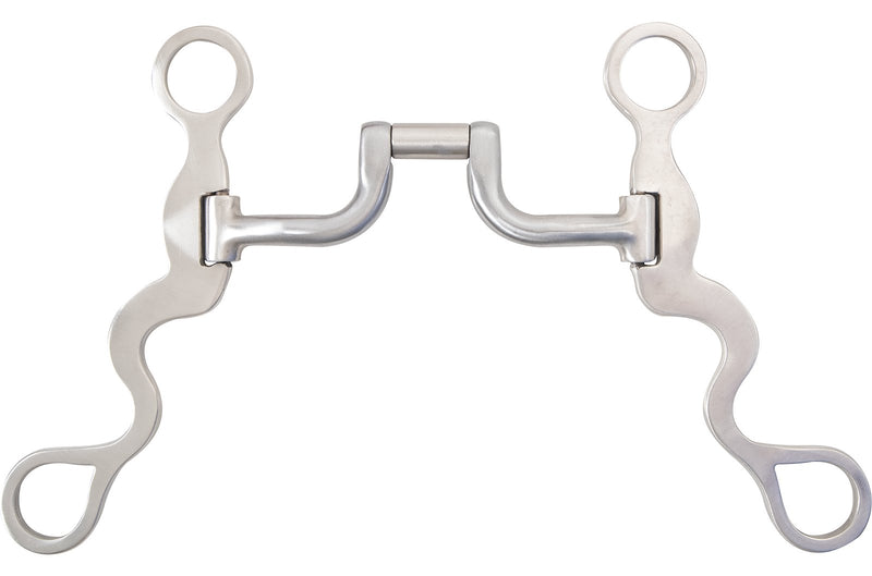 Load image into Gallery viewer, Classic Equine Performance Series Stainless Steel Cavalry Square Hinge Port Bit
