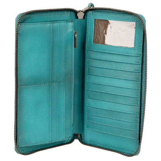 STS Wayfarer Juniper Bifold Wallet - Turquoise
