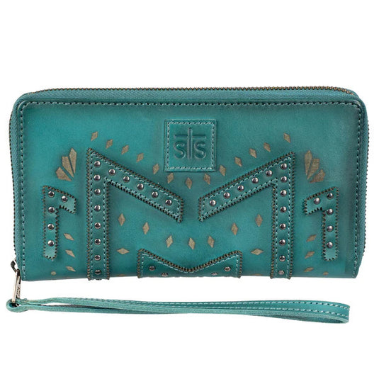 STS Wayfarer Juniper Bifold Wallet - Turquoise