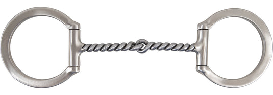 Classic Equine Tool Box Stainless Steel D-Ring Twisted Wire Snaffle Bit