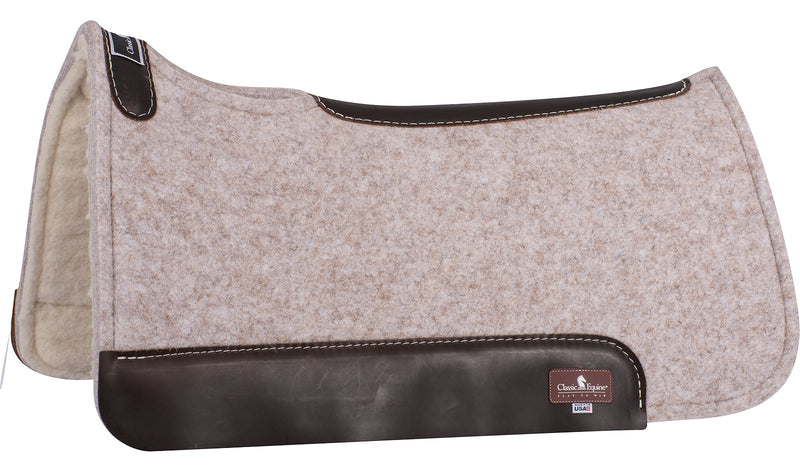 Load image into Gallery viewer, Classic Equine Orthopedic Felt / Fleece Saddle Pad - 3/4" - 31X32
