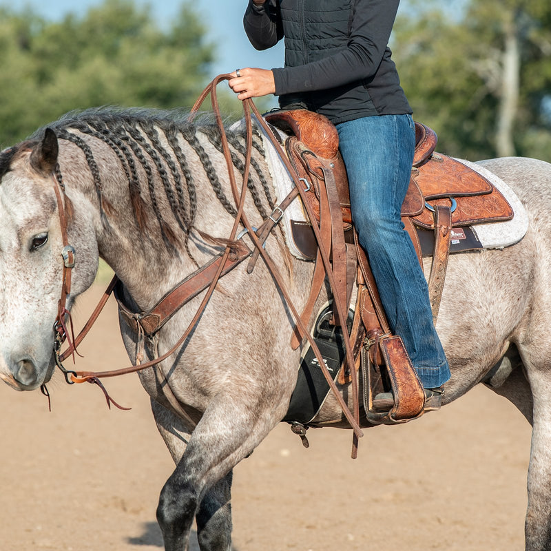 Load image into Gallery viewer, Classic Equine Orthopedic Felt / Fleece Saddle Pad - 3/4" - 31X32
