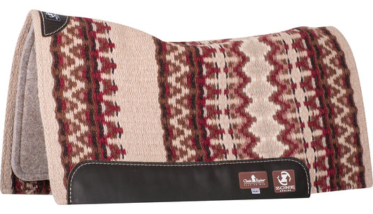 Classic Equine Zone Blanket Top Wool Saddle Pad - 3/4