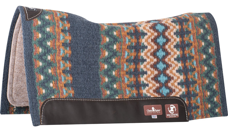 Load image into Gallery viewer, Classic Equine Zone Blanket Top Wool Saddle Pad - 3/4"
