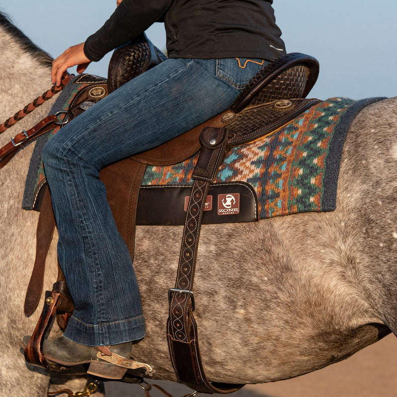 Load image into Gallery viewer, Classic Equine Zone Blanket Top Wool Saddle Pad - 3/4"
