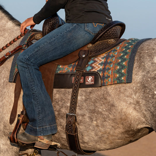 Classic Equine Zone Blanket Top Wool Saddle Pad - 3/4"