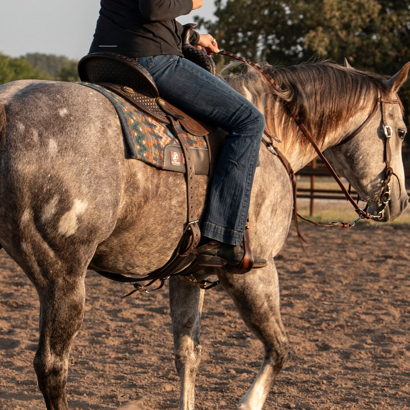 Load image into Gallery viewer, Classic Equine Zone Blanket Top Wool Saddle Pad - 3/4"

