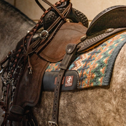 Classic Equine Zone Blanket Top Wool Saddle Pad - 3/4"