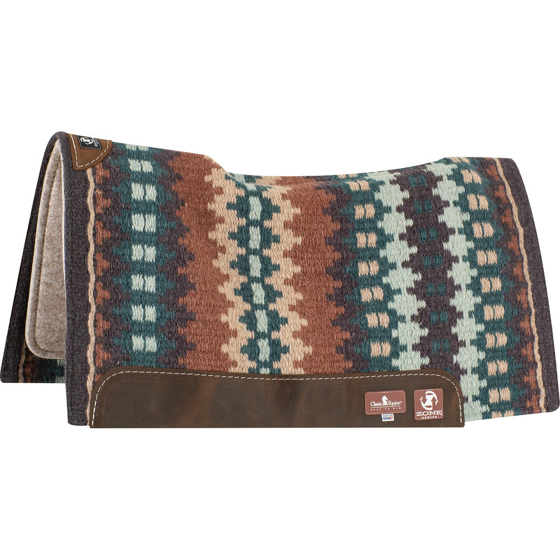 Load image into Gallery viewer, Classic Equine Zone Blanket Top Wool Saddle Pad - 3/4"
